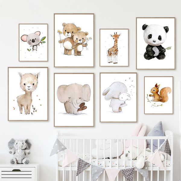Cuadro Decorativo Infantil en Lienzo - Arte para Dormitorio Niños