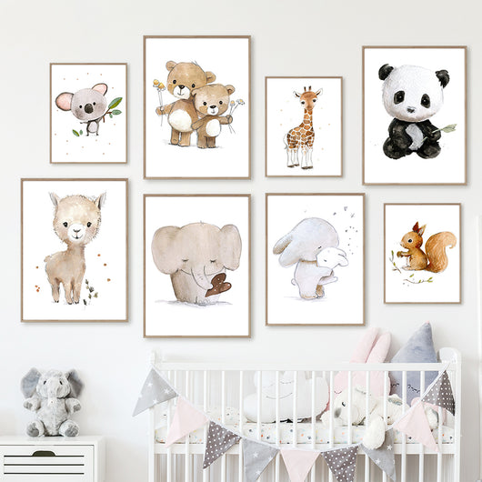 Cuadro Decorativo Infantil en Lienzo - Arte para Dormitorio Niños