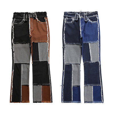 Jeans Acampanados Rotos Hip Hop para Hombre - Image 11