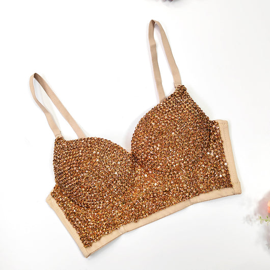 Chaleco Sexy Escote en V Diamantes Europeo Americano - Image 22