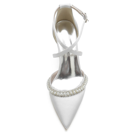 Zapatos de Tacón Cuadrado con Punta Afilada y Cristales Brillantes - Image 38