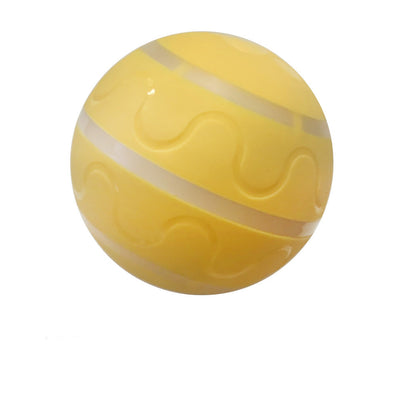 Orange pet wicked ball toy with colorful LED lights and a yellow paw-shaped remote control. - Image 11