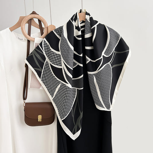 Chal Elegante Retro de Corte Minimalista