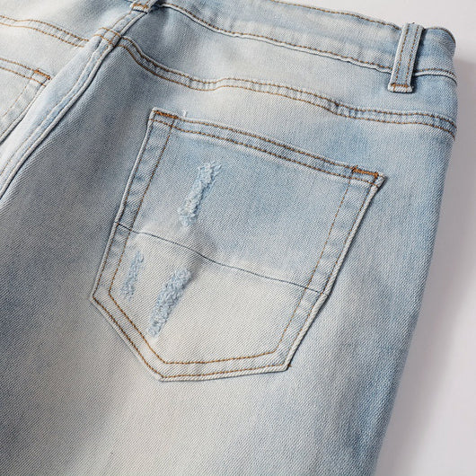Jeans Skinny Ajustados con Roturas y Tela Elástica para Hombre - Image 4