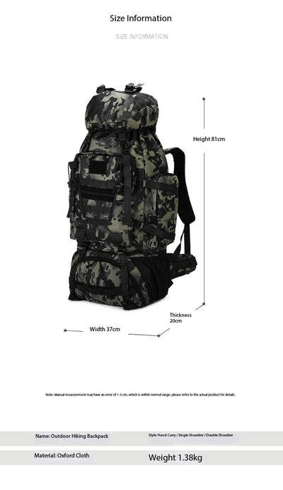Mochila Táctica de Gran Capacidad para Aventuras al Aire Libre - Image 9