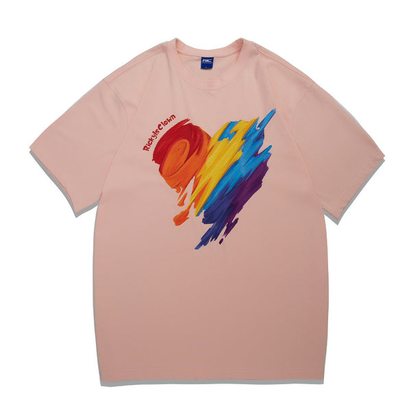 Camiseta Manga Corta Arcoíris Amor - Diseño Payaso Graffiti - Image 4