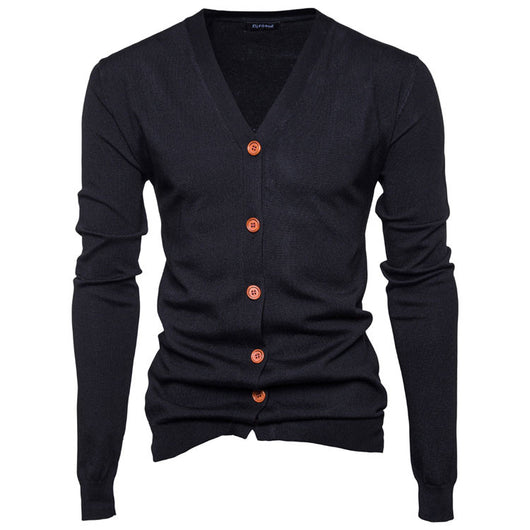 Suéter Cardigan Básico Hombre Otoño Invierno - Diseño Suelto y Versátil - Image 5