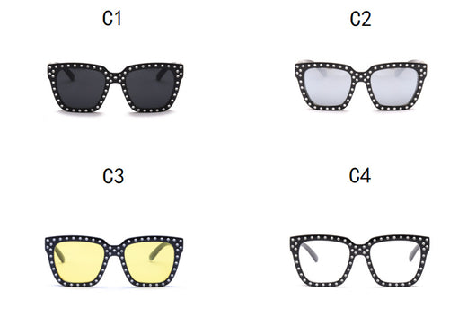 Gafas de Sol Grandes con Strass Estilo Europeo y Americano para Mujer - Image 12