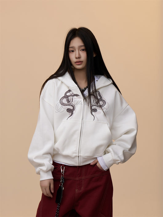 Sudadera Estampada con Capucha Retro para Mujer - Image 25