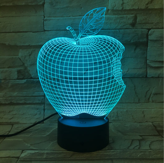 Lámpara de Noche 3D de Frutas con Luces de Colores - Image 2