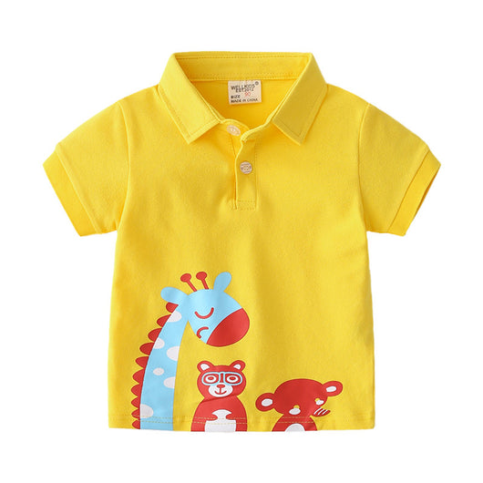 Camiseta Infantil Casual con Adorables Personajes Animados - Image 8