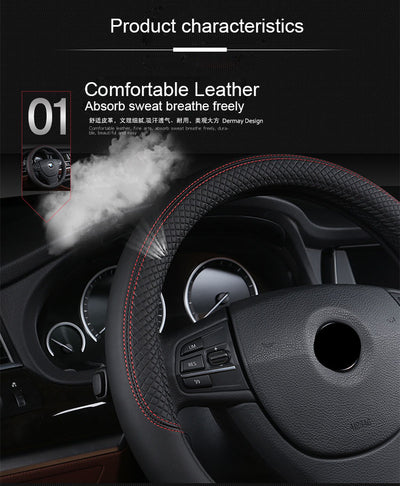 Funda Universal de Cuero para Volante de Auto - Image 3