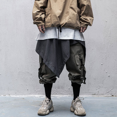 Pantalones Overol Hip Hop Guochao Hombre - Corte Suelto y Moderno - Image 3