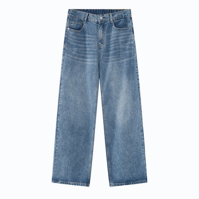 Jeans Retro Holgados con Cintura Elástica Estilo Coreano para Hombre - Image 4