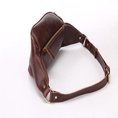 Bolsa Cruzada para Hombre Cuero Crazy Horse Estilo Retro - Image 10