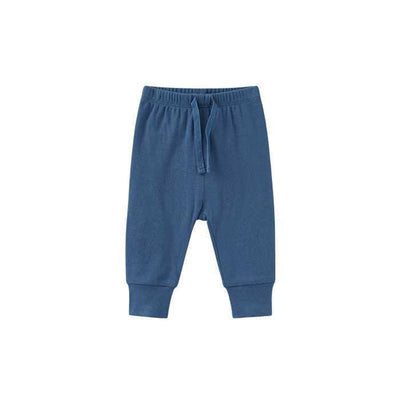 Pantalones Casuales de Banda Elástica para Bebé 0-12 Meses - Colores Sólidos - Image 4