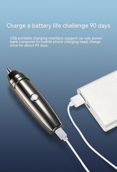 Afeitadora Portátil 2 en 1 con Recortador de Vello Nasal - Image 9