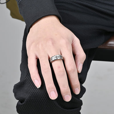 Anillo de Titanio Vikingo Vintage para Hombre