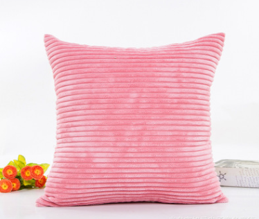 Juego de Funda de Almohada y Cojín de Pana Acanalada Suave con Patrón de 2.5 Rayas - Image 9
