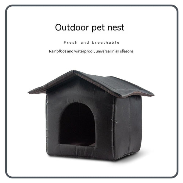 Casa Felina Impermeable para Invierno - Refugio Desmontable y Lavable