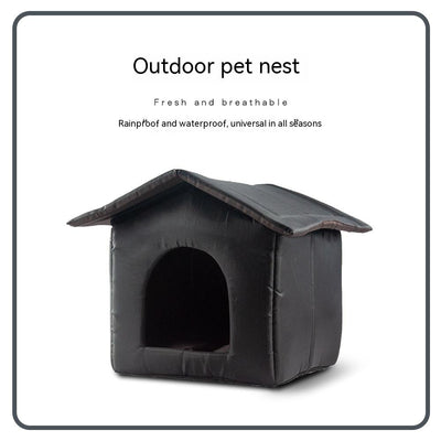 Casa Felina Impermeable para Invierno - Refugio Desmontable y Lavable - Image 2