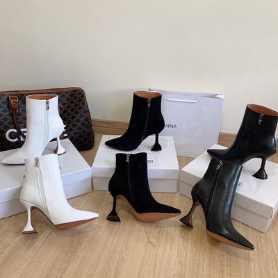 Botas Tobilleras Sexy con Cierre Lateral - Tacón de Aguja - Image 13