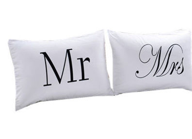 Funda de Almohada Pareja Blanca King/Queen - Ropa de Cama Personalizada - Image 10