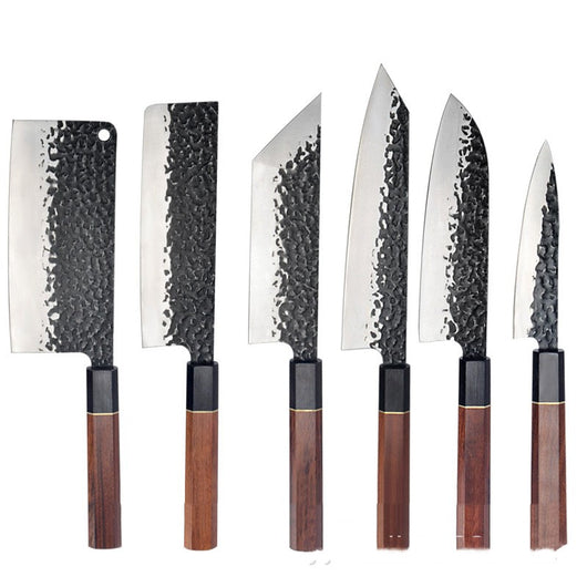 Cuchillo Multiusos de Chef con Mango Octagonal y Patrón Forjado - Image 8