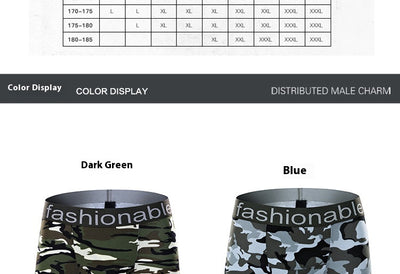 Boxers Largos de Algodón con Estampado Camuflaje para Hombre - Image 11