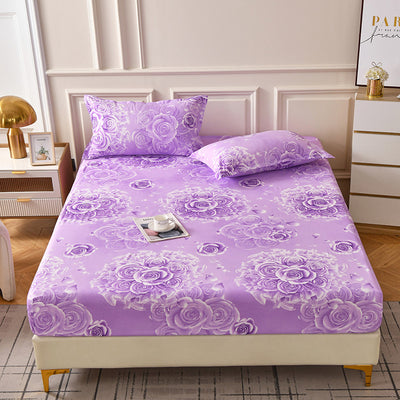 Juego de Sábana Ajustable y Funda de Almohada Estampada en Fibra Sintética - Image 12