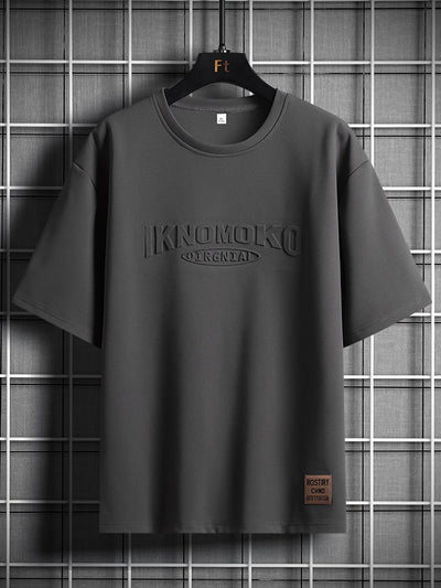 Camiseta Suelta de Algodón para Hombre Talla Grande - Manga Corta Verano - Image 7