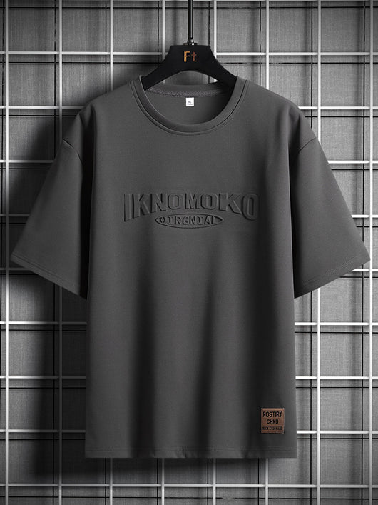 Camiseta Suelta de Algodón para Hombre Talla Grande - Manga Corta Verano - Image 7