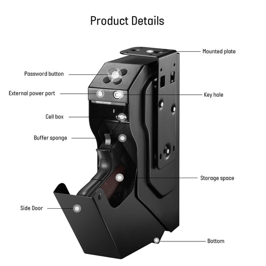 Caja Fuerte para Armas de Fuego con Cerradura de Combinación y Llave - Image 18