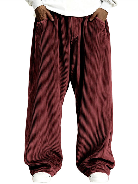 Pantalones de Buzo Corduroy Casual para Hombre con Bolsillos - Image 24