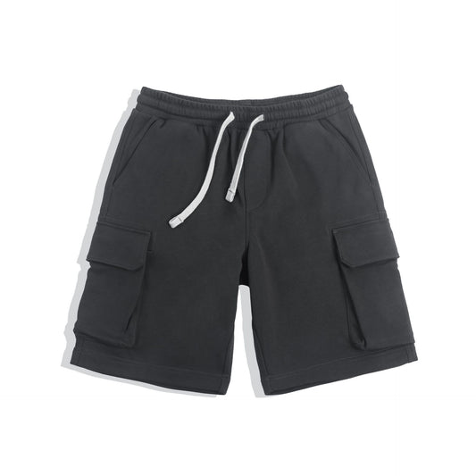 Pantalones Cargo Sueltos con Cintura Elástica y Cordón - Múltiples Bolsillos Estilo Japonés