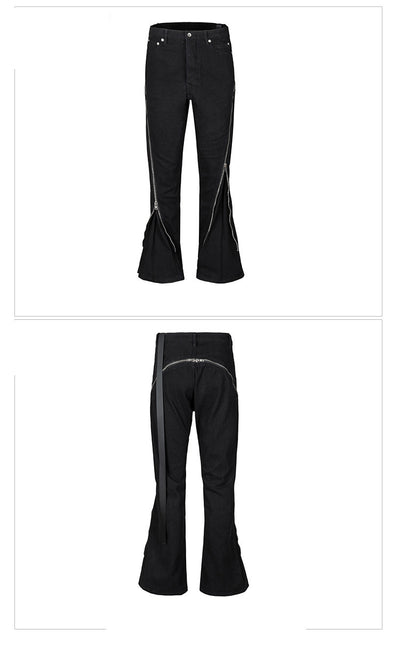 Jeans Negros de Invierno con Cierre Espiral y Bolsillos Grandes - Image 5