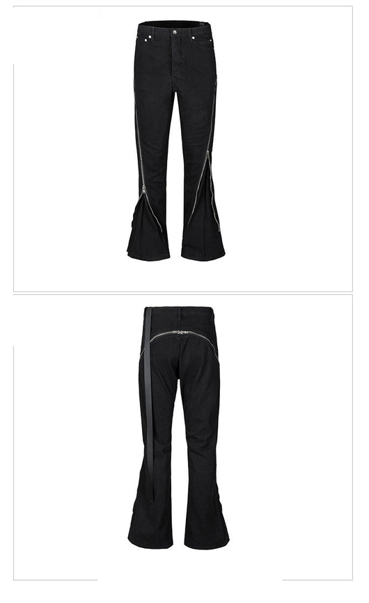 Jeans Negros de Invierno con Cierre Espiral y Bolsillos Grandes - Image 5