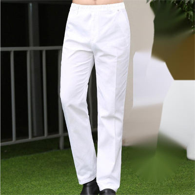 Pantalones Chef a Rayas con Cintura Elástica para Cocina y Comedor - Image 27
