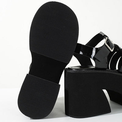Sandalias Plataforma Tacón Grueso Verano Muffin - Image 12