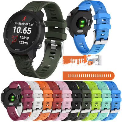 Correa de Reloj Bicolor con Patrón de Agua - Hebilla de Silicona Ajustable