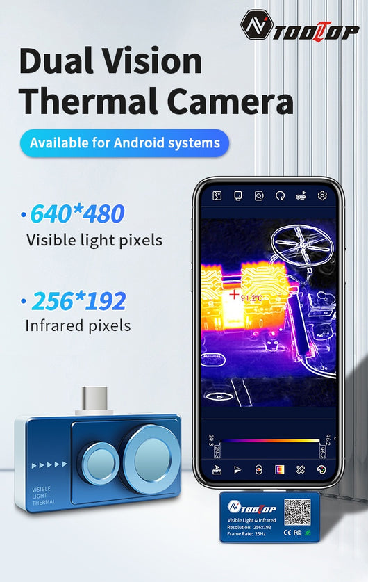 Cámara Térmica Dual para Smartphone con Tarjeta de Luz - Image 6