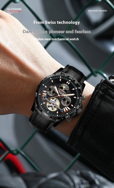 Reloj Automático Mecánico para Hombre con Diseño Calado - Image 11