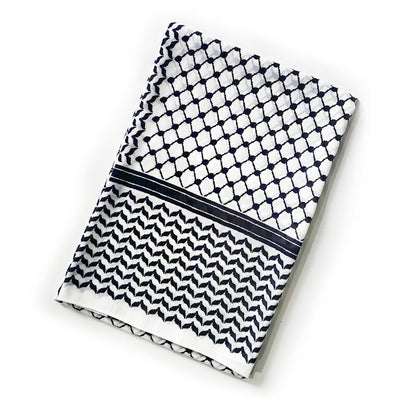 Pañuelo Árabe Estampado Cuadros Chiffón Elegante - Image 6