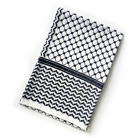 Pañuelo Árabe Estampado Cuadros Chiffón Elegante - Image 6