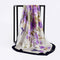 Pañuelo de Seda Satinada Elegante Multicolor Grande