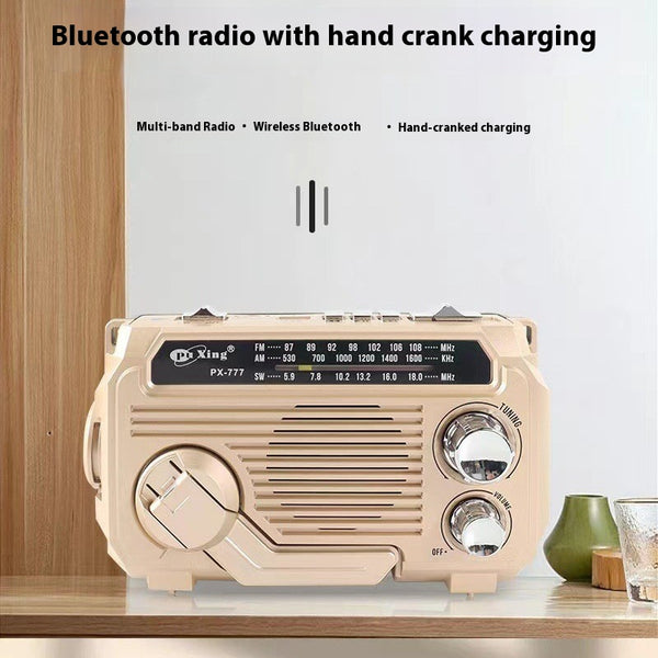 Radio Portátil Solar con Altavoz Bluetooth para Aventuras al Aire Libre