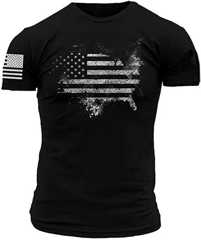Camiseta Hombre Bandera Americana 1776 Estilo Vintage Whiskey - Image 6