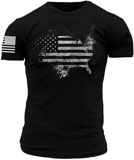Camiseta Hombre Bandera Americana 1776 Estilo Vintage Whiskey - Image 6