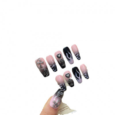 Uñas Postizas Largas Artesanales - Manicura Perfecta Lista para Usar - Image 3