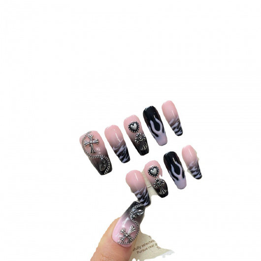 Uñas Postizas Largas Artesanales - Manicura Perfecta Lista para Usar - Image 3